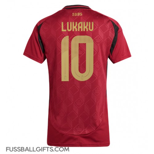 Belgien Romelu Lukaku #10 Fußballbekleidung Heimtrikot Damen EM 2024 Kurzarm